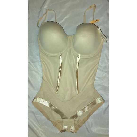 NWT Maidenform Firm Control Convertible Body Shapewear W/ Built In Bra Size 34DD - Picture 1 of 8